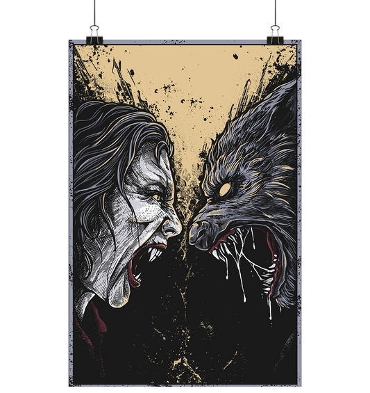 Kollektion ⎥ Vampir vs. Werwolf - Poster Din A1 (hoch)
